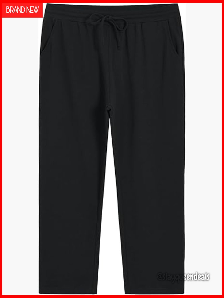 Plus Size Petite Drawstring Knit Pants With Pockets Joggers